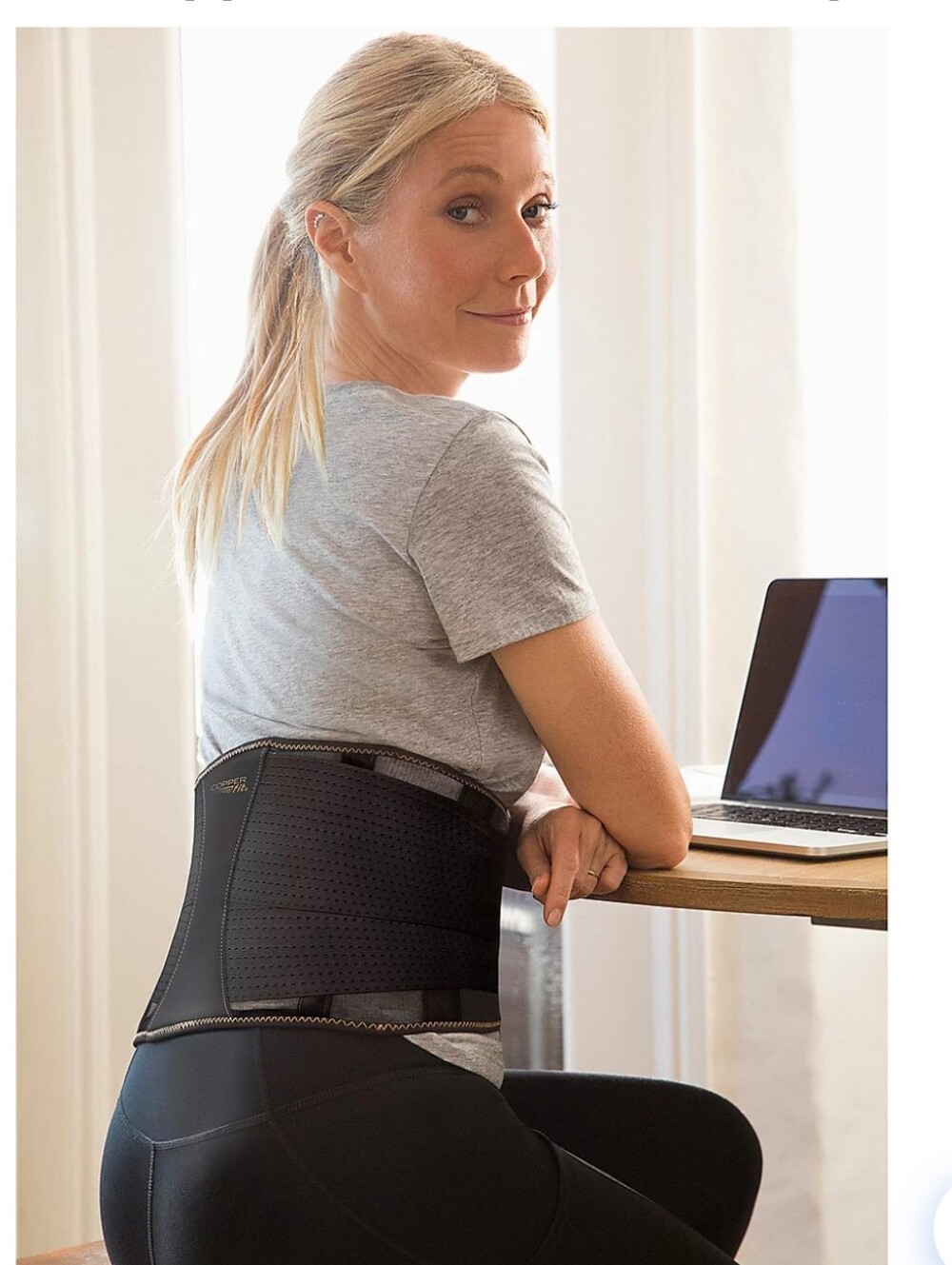 Copper Fit Women's Core Shaper Compression Belt - Tan L/XL